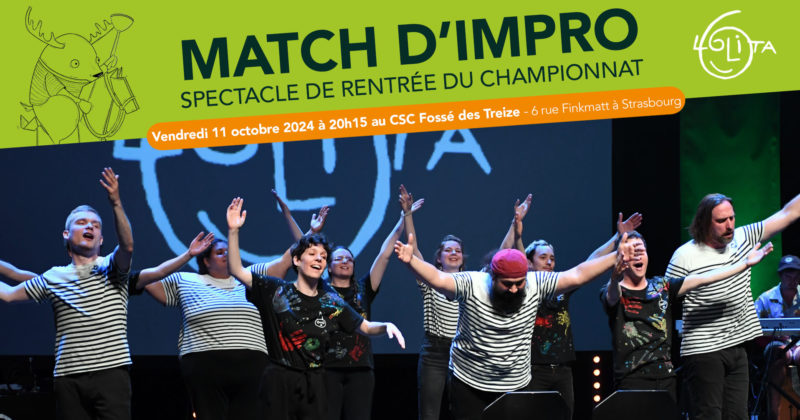 Match d’improvisation CHAMPIONNAT : spectacle de rentrée